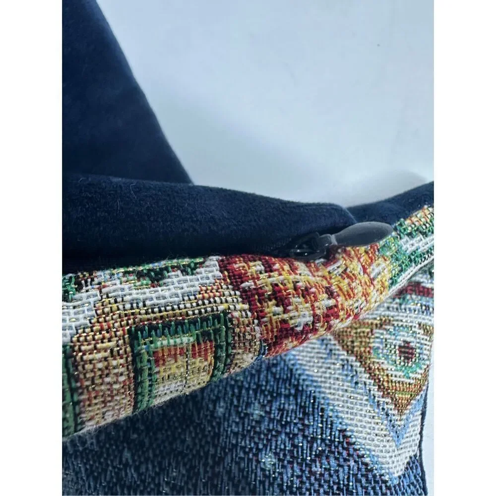 Caldeira Crosstitch Christmas Stitched Pillow Sham 19”X19” Made in England